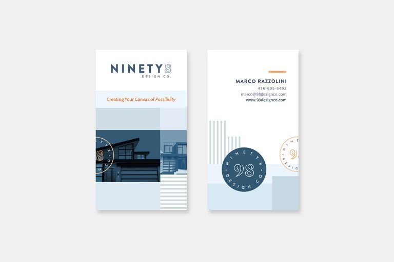 Ninety8 Design Co. Architecture Business Card