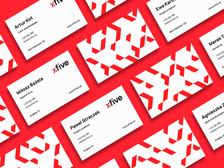 XFive business cards