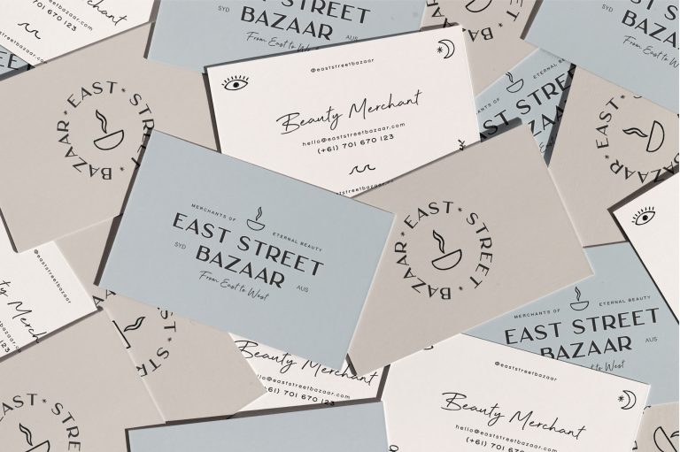 East Street Bazaar business cards