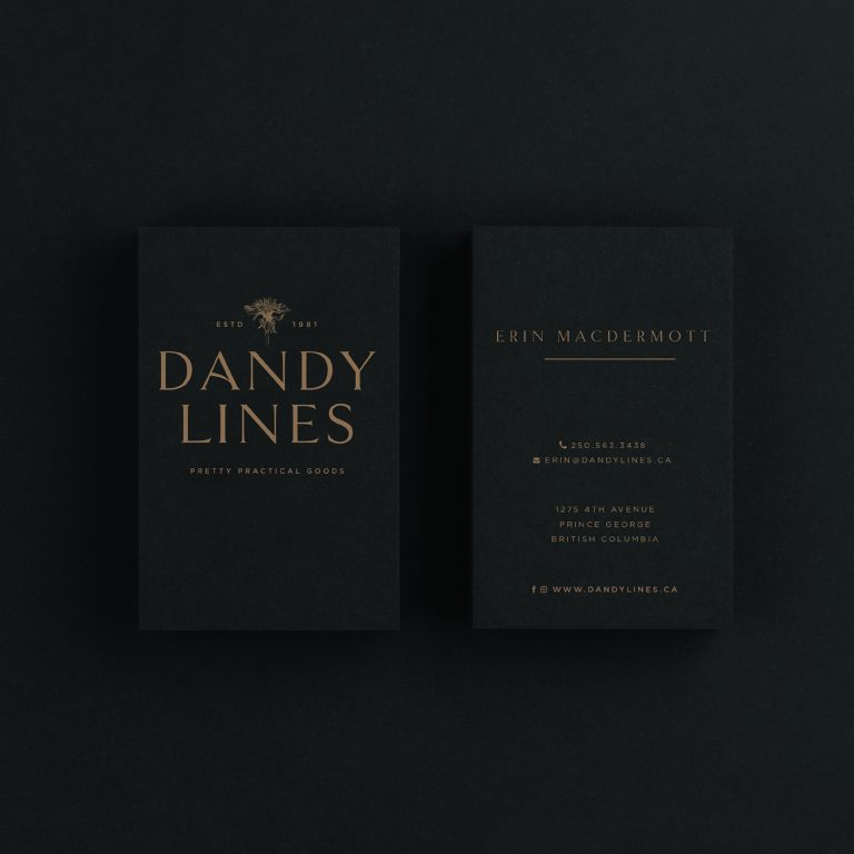 Dandy Lines business card