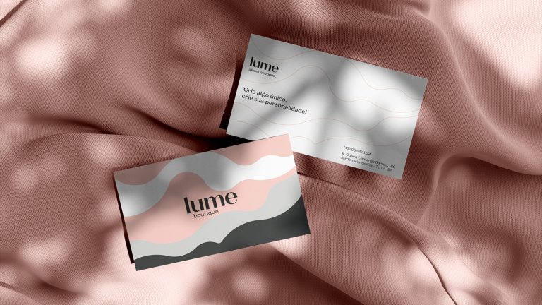 Lume boutique business cards