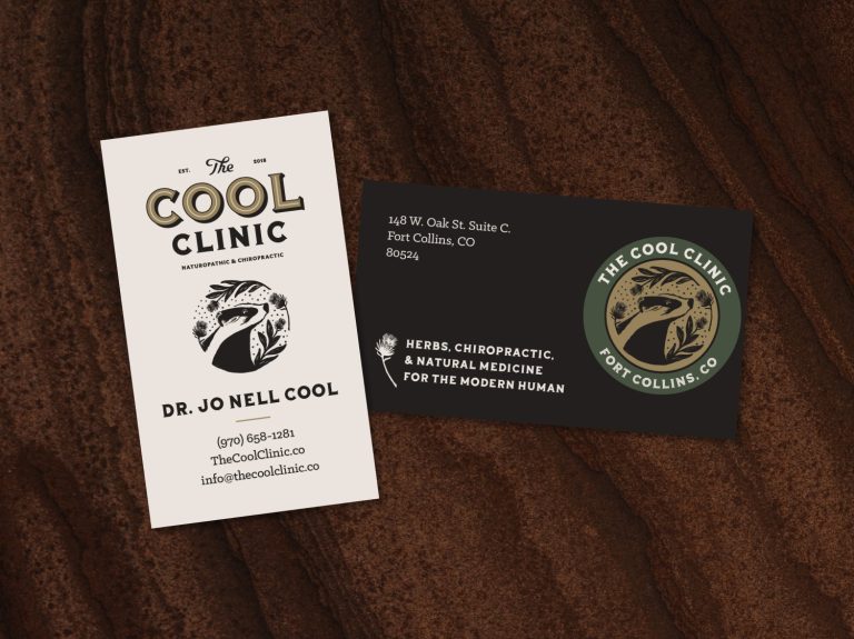 The Cool Clinic business cards